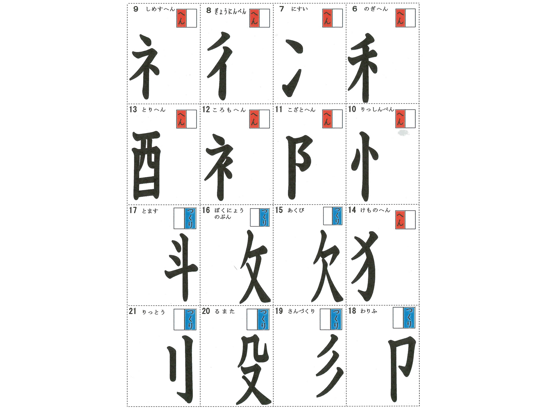 部首かるた – 仮説社ONLINE SHOP