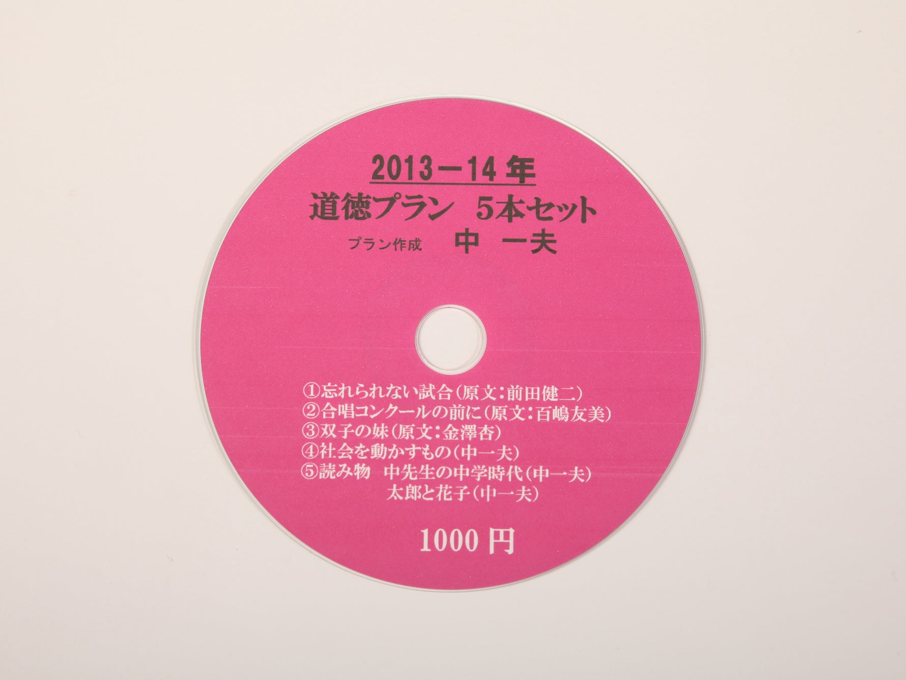 中一夫作 プランセット（CD-ROM）