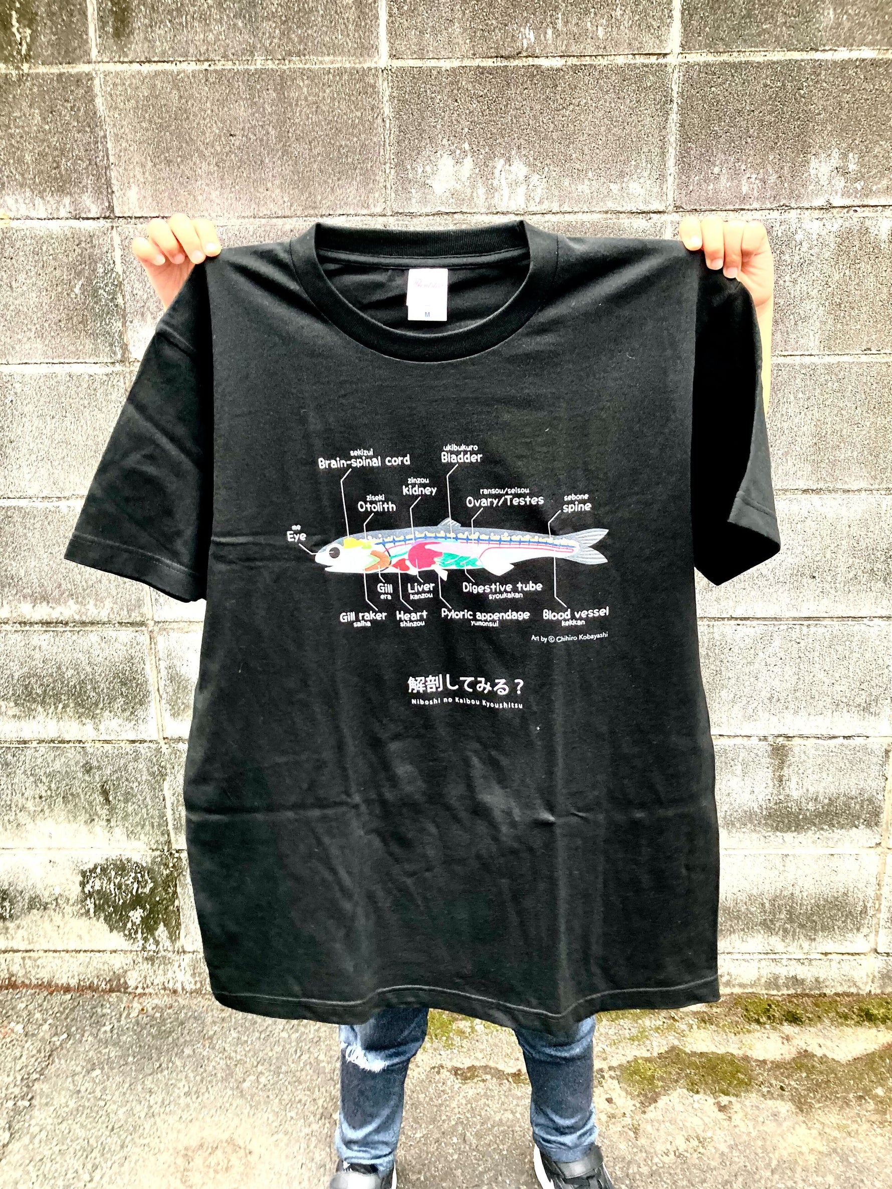 煮干しの解剖Ｔシャツ