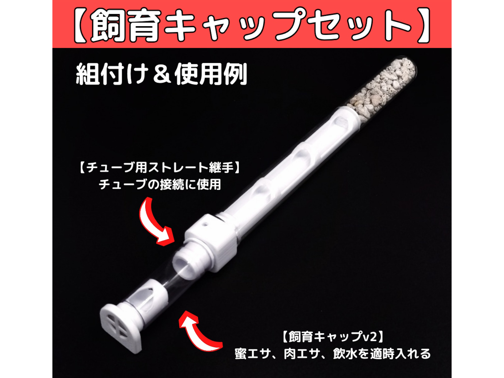 アリの試験管巣セット
