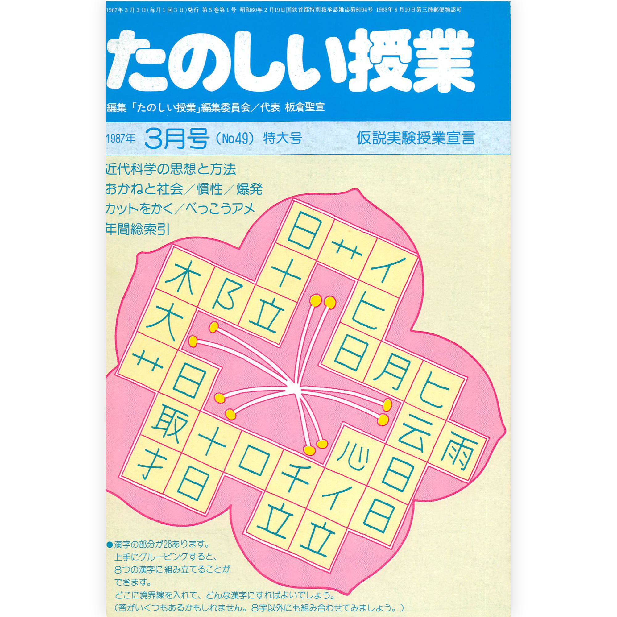 たのしい授業No.49　1987年３月号
