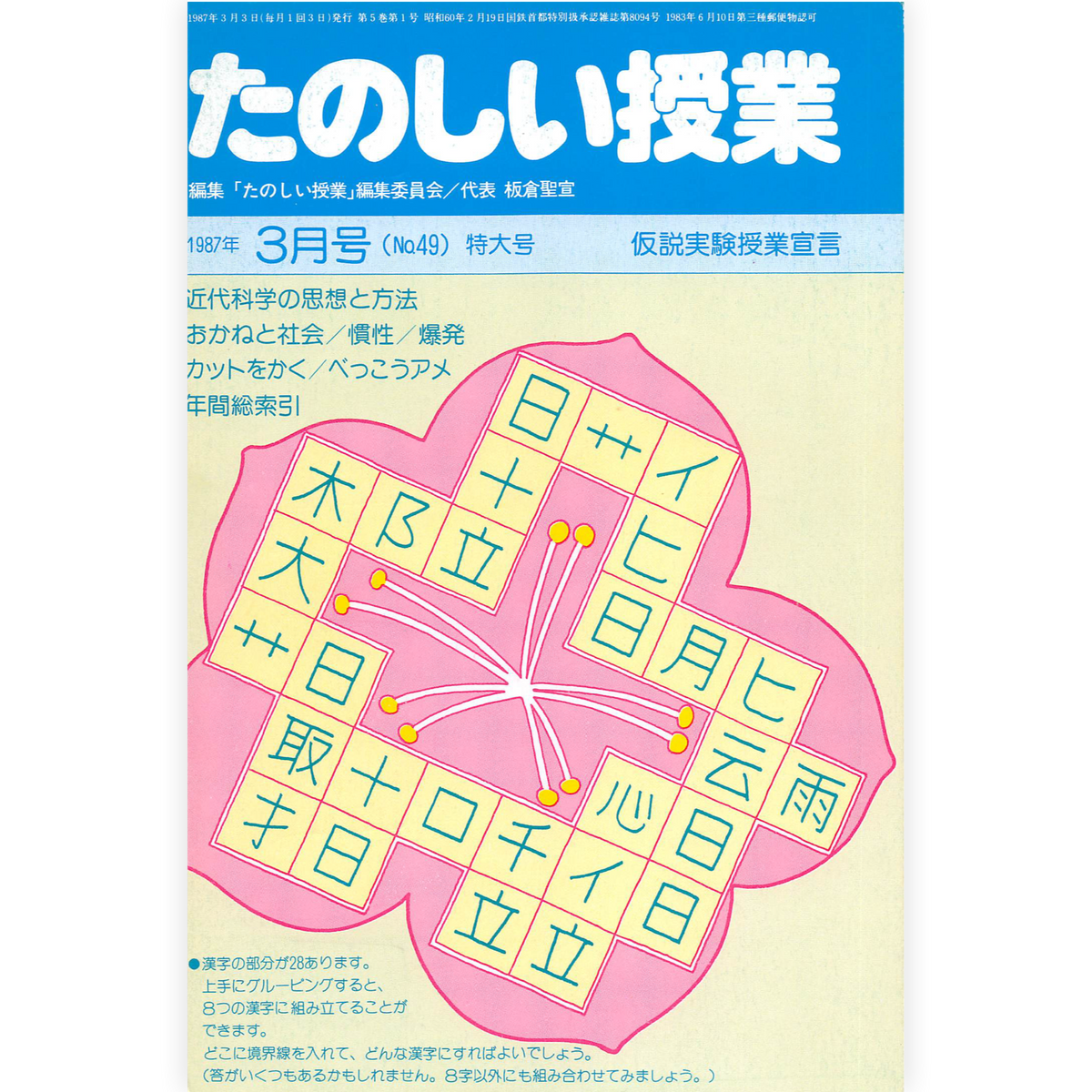 たのしい授業No.49　1987年３月号