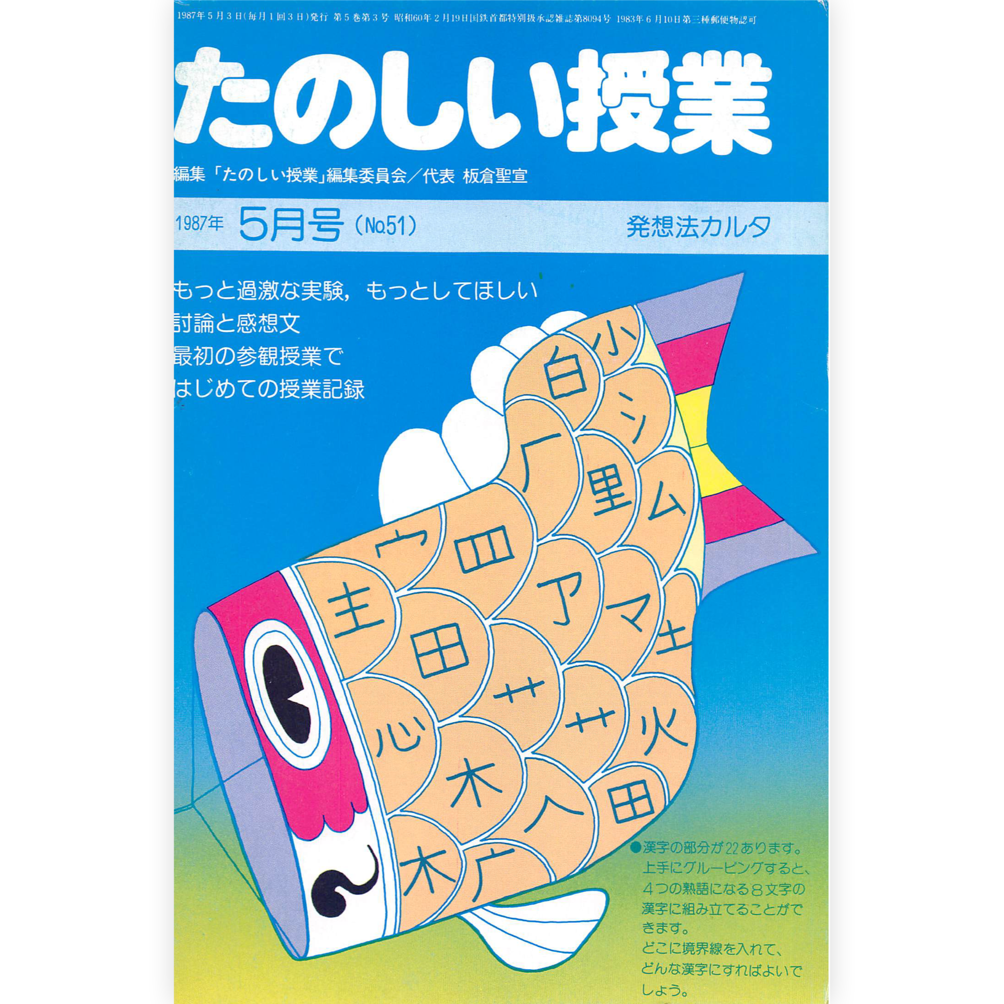 たのしい授業No.51　1987年５月号