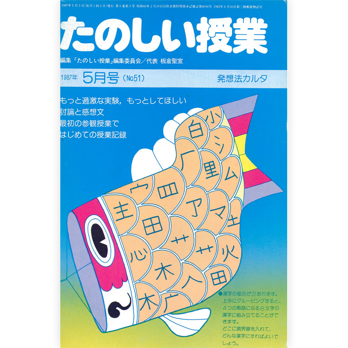 たのしい授業No.51　1987年５月号