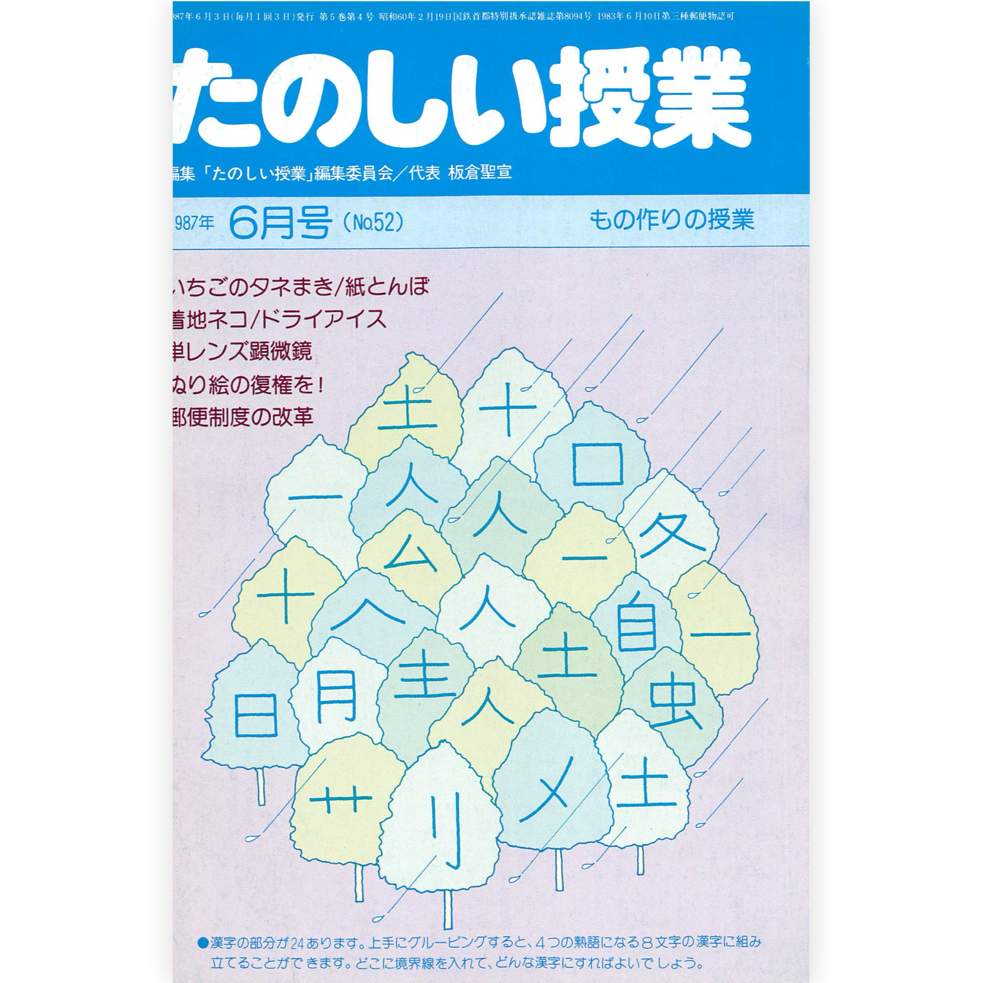 たのしい授業No.52　1987年６月号