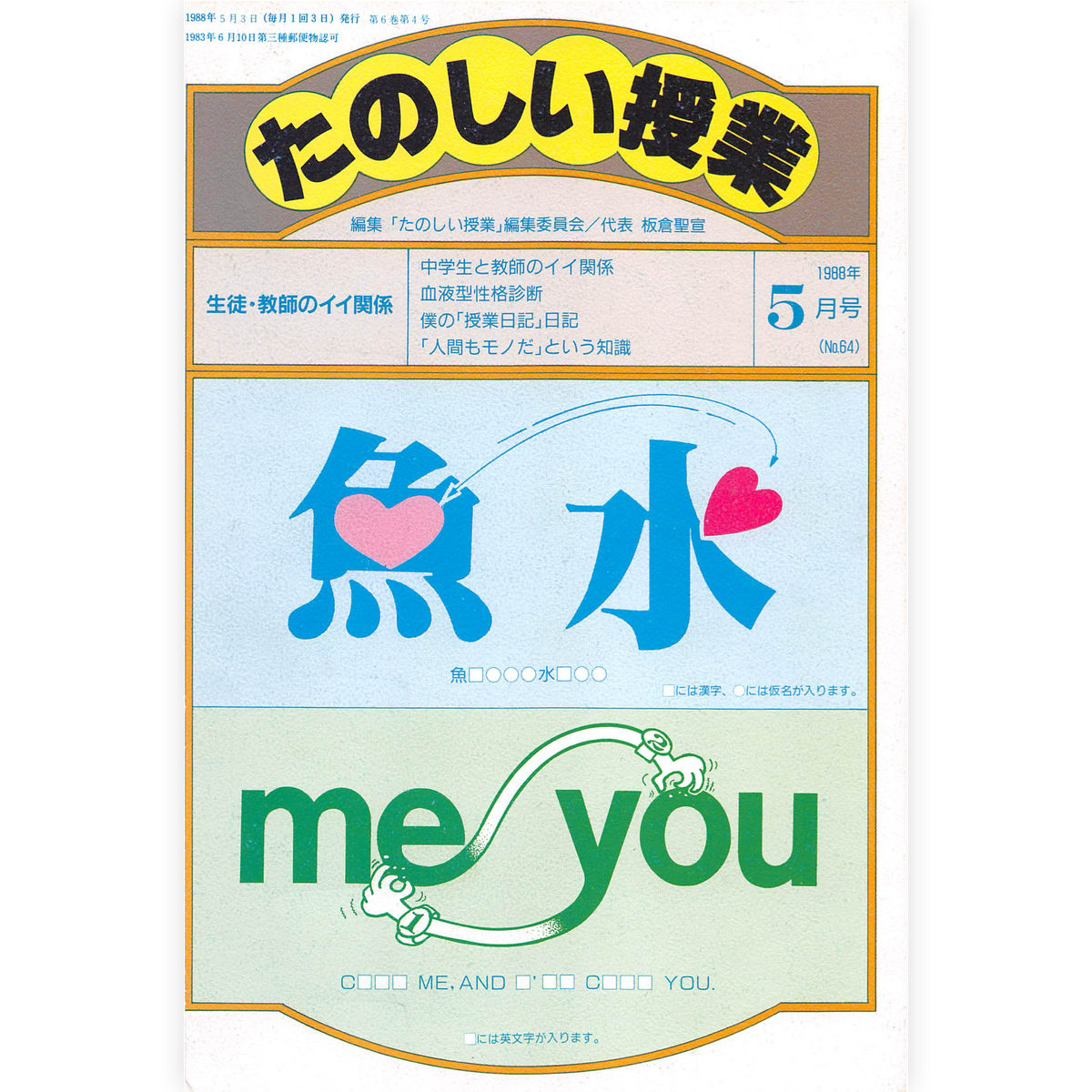 たのしい授業No.64　1988年５月号